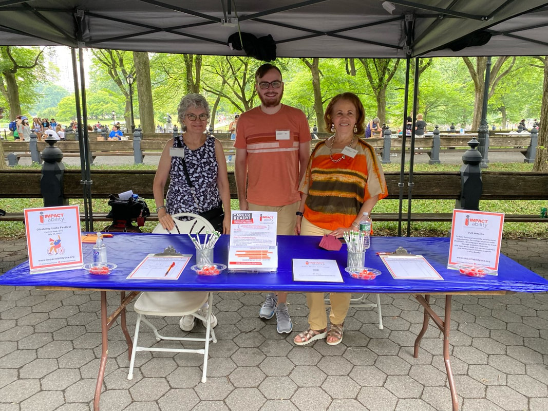 Pictured Left to Right: President Pam Judd, VP HR Travis Dickison, CareerReady! Coordinator Elaine Rogers at the Disability Unite Festival July 2022