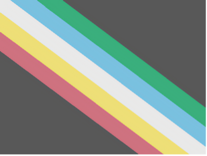   Disability Pride Flag featuring five diagonal colors against a dark background